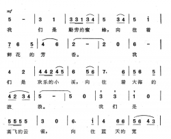 红领巾是祖国的希望电视连续剧《合理冲撞》主题歌简谱