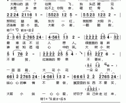 好日子自己会走过来电视剧《乡间多少情》主题曲简谱-孙国庆演唱-林海鸥、王正平/刘青词曲