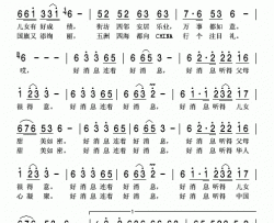 好消息简谱-张燕演唱