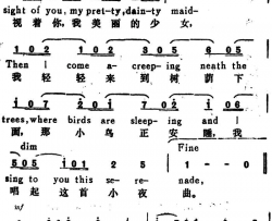[捷]幽默曲Humoreske汉英文对照简谱
