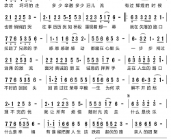 人生的路口简谱-赵本红演唱-赵本红/九曲词曲