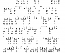 成功的跨越电视专题片《张爱勤：走向未来》主题歌简谱