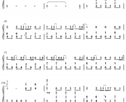 初恋钢琴简谱-数字双手-奥华子