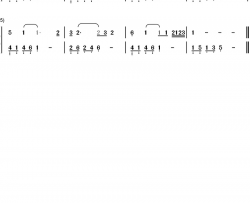 牧歌钢琴简谱-数字双手-乌兰图雅