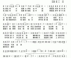 游子的忧伤简谱-崔来宾演唱-梅边/张犀剑词曲