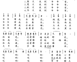 我到乡下爷爷家简谱