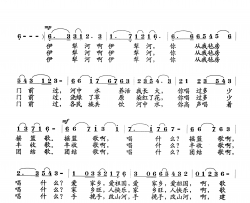 伊犁河啊伊犁河简谱-安静曲谱