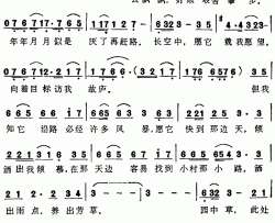 云飞飞粤语简谱-叶振棠演唱