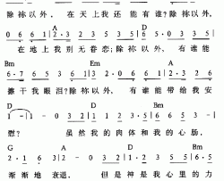 除你以外简谱-赞美诗演唱