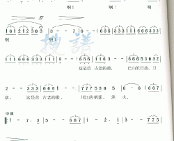 古老的歌简谱-杨建平演唱