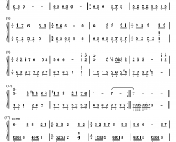 人间沙钢琴简谱-数字双手-陈学冬