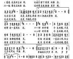 好好珍惜今生的缘简谱-倪尔萍演唱-戈曙制谱
