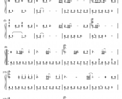 スカーレット钢琴简谱-数字双手-上松范康