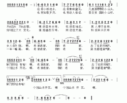 我的老家简谱-胡泽民词 祝修明曲王爱华-