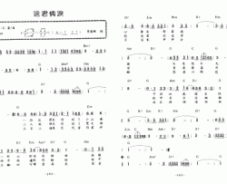 送君情淚简谱