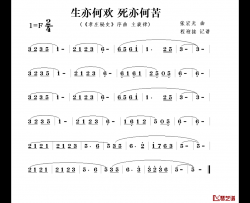 生亦何欢 死亦何苦简谱-《孝庄秘史》序曲-旋律