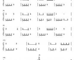 摇篮曲钢琴简谱-数字双手-未知