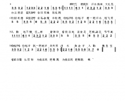 收稻子简谱-袁清香演唱-袁清香曲谱