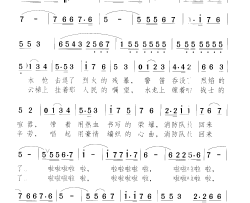 消防队员回来了男声小合唱简谱
