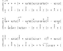 六月船歌钢琴简谱-数字双手-柴可夫斯基  Tchaikovsky