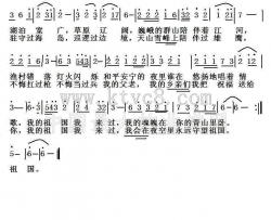 我在夜空里永远守望祖国简谱-洪昌演唱-洪昌/洪昌词曲