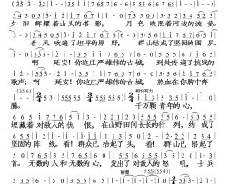 延安颂(大字完整版)简谱-廖昌永演唱-落红制作曲谱