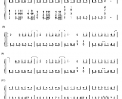 倒带钢琴简谱-数字双手-蔡依林