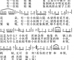 就象月亮捞不着简谱