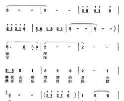 泉水一样的眼睛简谱-王万金词/马维新曲