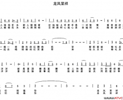 龙凤呈祥车行词陈光曲龙凤呈祥车行词 陈光曲简谱