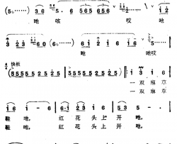 草鞋歌简谱-林福升词 钟敬安曲