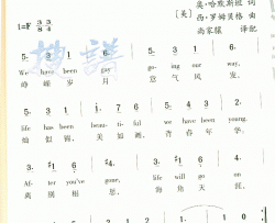 WhenIGrowTooOldToDream简谱