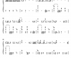 君ノ记忆钢琴简谱-数字双手-mao