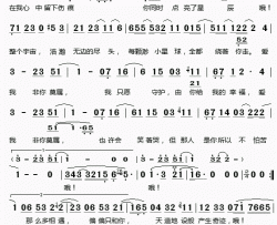 非你莫属简谱(歌词)-Tank演唱-桃李醉春风记谱