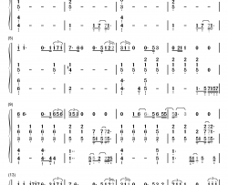 给你的歌钢琴简谱-数字双手-邓紫棋