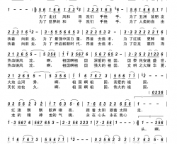 祖国永在我心头简谱-王晓怡演唱-何壮远/董晖词曲