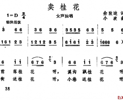 卖桂花简谱-佘致迪词/小波曲