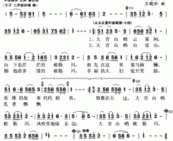 大青山·敕勒川简谱(歌词)-金阳演唱-秋叶起舞记谱上传