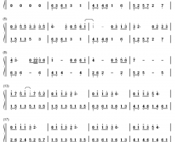 像风一样自由钢琴简谱-数字双手-许巍