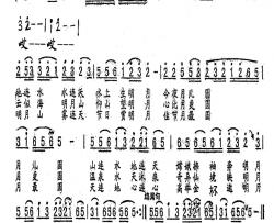 月亮文化节之歌简谱-袁林词/胡袁萍曲