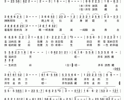 开车游西藏简谱-米线、包伍-