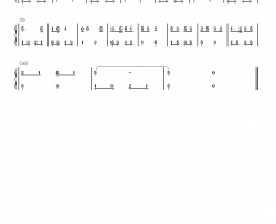 小放牛钢琴简谱-数字双手-小蓓蕾组合