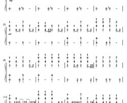 Dope钢琴简谱-数字双手-Lady Gaga