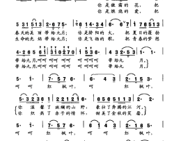 红枫叶史国光词刘锡古曲红枫叶史国光词 刘锡古曲简谱