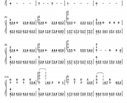 Wonderful U钢琴简谱-数字双手-AGA