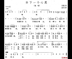 许下一个心愿简谱-刘媛媛演唱