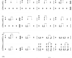 Sunburst钢琴简谱-数字双手-Tobu Itro