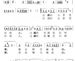 边防战士啊请收下简谱