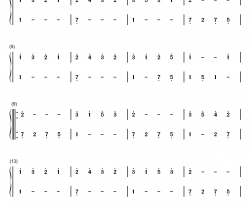 练习曲34钢琴简谱-数字双手