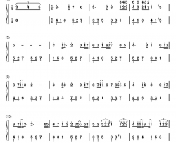 唱得响亮钢琴简谱-数字双手-李宇春